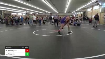 189 lbs Semifinal - Alan Anthony, North Rose vs Joseph Rivas, Ashley