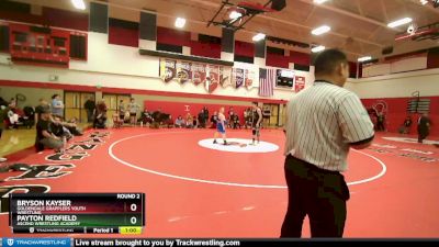 130 lbs Round 2 - Bryson Kayser, Goldendale Grapplers Youth Wrestling vs Payton Redfield, Ascend Wrestling Academy