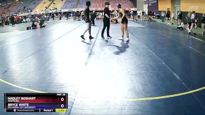 130 lbs Round 3 - Hadley Boshart, Wartburg vs Bryce White, Oklahoma City University