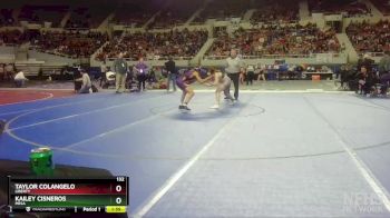 132 lbs Semifinal - Taylor Colangelo, Liberty vs Kailey Cisneros, Mesa