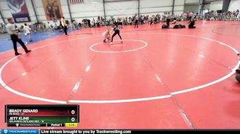 80 lbs Rd# 9- 2:15pm Saturday Final Pool - Brady Genard, PA Gold vs Jett Kline, Oklahoma Outlaws Red
