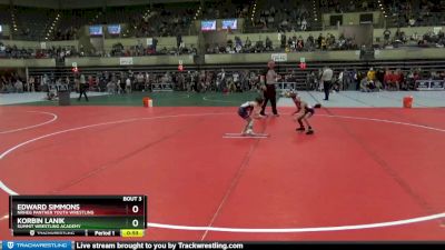 45 lbs Champ. Round 1 - Edward Simmons, NRHEG Panther Youth Wrestling vs Korbin Lanik, Summit Wrestling Academy