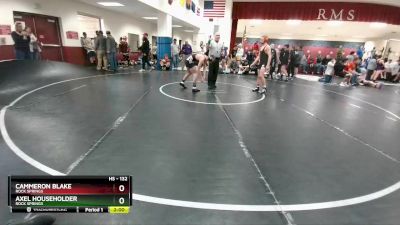 132 lbs Cons. Round 2 - Cammeron Blake, Rock Springs vs Axel Householder, Rock Springs