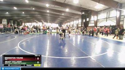 54 lbs Cons. Round 2 - Brinxston Young, JWC vs Grady Halladay, Iron County Wrestling Academy