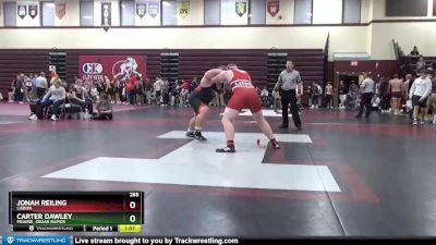 285 lbs Round 3 - Carter Dawley, Prairie, Cedar Rapids vs Jonah Reiling, Lisbon