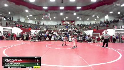 120 lbs Cons. Round 6 - Isaiah Buikema, Hanover Central High School vs Dylan Marshall, Center Grove