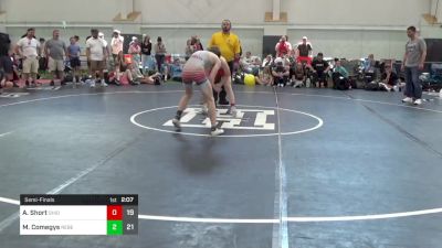 133 lbs Semifinal - Aldin Short, Ohio Gold 14K vs Mason Comegys, Rebellion