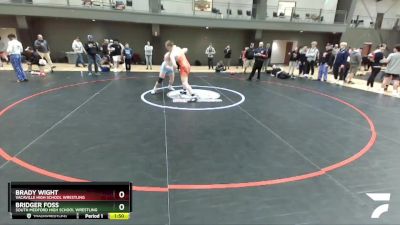 170 lbs Cons. Semi - Brady Wight, Vacaville High School Wrestling vs Bridger Foss, South Medford High School Wrestling