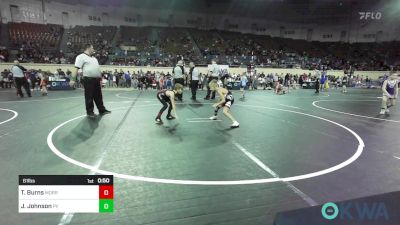 61 lbs Quarterfinal - Ty Burns, Morrison Takedown Club vs Jake Johnson, Pauls Valley Panther Pinners