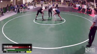 215 lbs Semifinal - Sam Baumann, Eureka vs Caleb King, Lake Mead Christian Accdemy