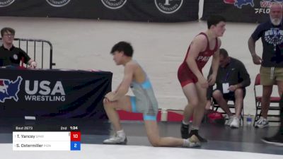 57 kg Cons 16 #2 - Tyler Yancey, Spartan Mat Club vs Shane Ostermiller, Pioneer Grappling Academy