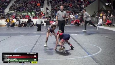 60 lbs Quarterfinal - Kenzli Mason, Central Heights Viking Wrestling Club vs Brynlee Ashlock, Eureka