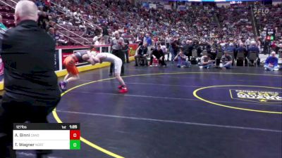 127 lbs Semifinal - Andrew Binni, Canon-McMillan vs Trey Wagner, Northampton