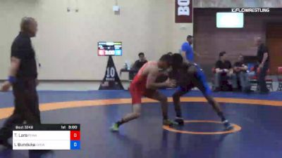 55 kg Cons 8 #2 - Tirso Lara, Poway vs Ibrahim Bunduka, Inland Northwest Wrestling Training Center