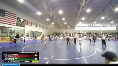 67 lbs Cons. Round 3 - Keller Green, Hammers Academy vs Konn Brackett, Badlands Elite