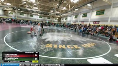 80 lbs Quarterfinal - Kegan Brown, Legends Of Gold vs Sutton Paris, Cobbler Kids Wrestling