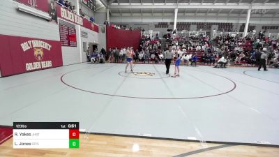 120 lbs Consi Of 16 #2 - Reid Yakes, Jesuit High School - Tampa vs Luke Jones, St. Paul's School