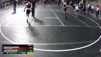 85 lbs Cons. Round 3 - Jaydyn Schommer, Nebraska Boyz vs Carter Keasling, Aurora Wrestling Club