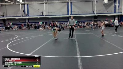 76 lbs Round 4 (8 Team) - Daewon Nguyen, Headhunters vs Noah Desmond, PA Alliance