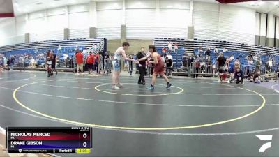 165 lbs Round 4 - Nicholas Merced, PA vs Drake Gibson, MI