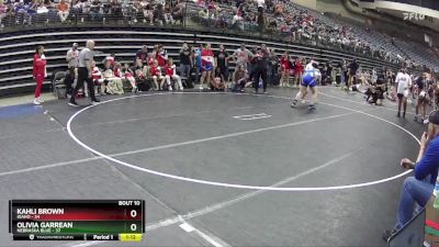 150 lbs Round 4 (6 Team) - Olivia Garrean, Nebraska Blue vs Kahli Brown, Idaho