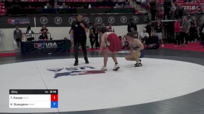 65 kg Rnd Of 128 - Trey Kaupp, South Side Wrestling Club vs Koy Buesgens, Minnesota