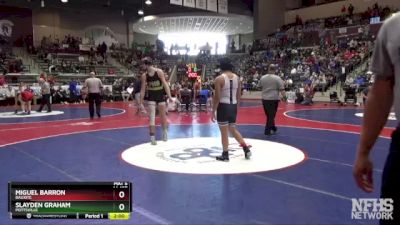 4A 157 lbs Quarterfinal - Miguel Barron, Bauxite vs Slayden Graham, Pottsville