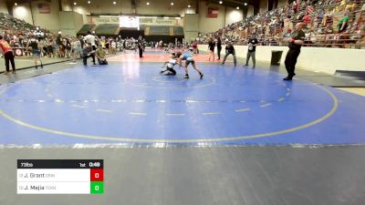 73 lbs Consi Of 4 - Jacob Grant, Grindhouse Wrestling vs Joseph Mejia, Teknique Wrestling