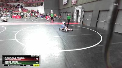 125 lbs Semifinal - Sophie Stiebs, Askren Wrestling Academy vs Clementine Conrad, Oregon Youth Wrestling