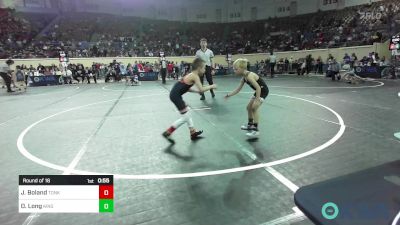 52 lbs Round Of 16 - Jett Boland, Tonkawa Takedown Club vs Dawson Long, Kingfisher