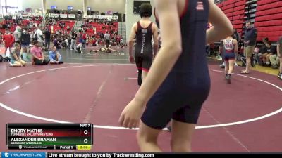 135 + 140 Round 1 - Emory Mathis, Tennessee Valley Wrestling vs Alexander Braman, Assassins Wrestling