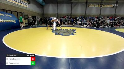 288 lbs Consi Of 16 #1 - Grady Hamilton, Roseburg (OR) vs Ruben Fabela, Selma