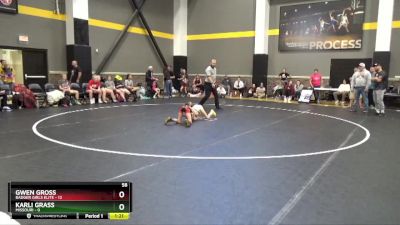 58 lbs Round 2 (4 Team) - Gwen Gross, Badger Girls Elite vs Karli Grass, Missouri