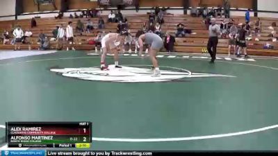 157 lbs 1st Place Match - Alex Ramirez, Clackamas Community College vs Alfonso Martinez, North Idaho College