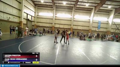 112 lbs Champ. Round 1 - Jayden Preston, Arizona vs Zane Dean-Verdadero, Hawaii