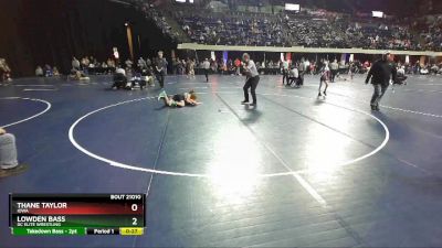 98 lbs Cons. Round 1 - Thane Taylor, Iowa vs Lowden Bass, DC Elite Wrestling