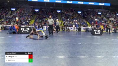 67 lbs Quarterfinal - Maverick Magro, Forest Hills vs Jackson Bish, Harborcreek