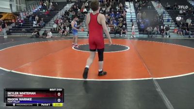 16U-5 lbs Rr2 - Skyler Whiteman, Waterloo East vs Mason Warnke, Team Valley