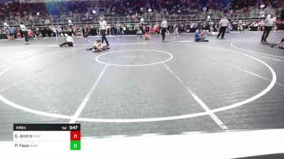 64 lbs Semifinal - Gus Andra, Maize vs Peyton Foos, Nixa Youth Wrestling