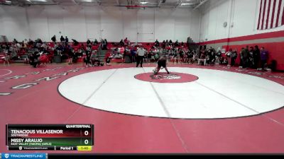 170 lbs Quarterfinal - Tenacious Villasenor, Southridge vs Missy Araujo, East Valley (Yakima) (Girls)