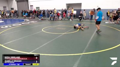 60 lbs Final - Sofia Vreeland, Alaska Battle Cats Wrestling Club vs Isabella Graham, Mat-Su Matmen