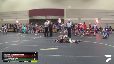 91 lbs Round 1 (6 Team) - Tyler Bradley, Metro All Stars vs Henry Golembiewski, Ares Black