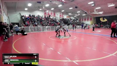 120 lbs Champ. Round 2 - Abby Mendoza, Tahquitz vs Lilly Wilson, Nordhoff