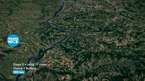 2021 Paris Nice Stage 5 Course Flythrough