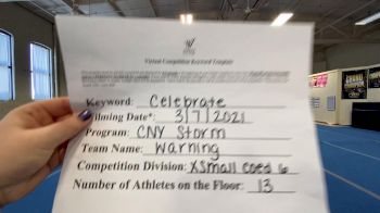 CNY Storm All Stars - Warning [L6 Senior Coed - Xsmall] 2021 Spirit Festival Virtual Nationals