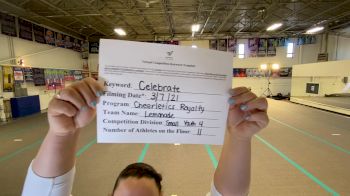Cheerletics Royalty - LEMONADE [L4 Youth] 2021 Spirit Festival Virtual Nationals