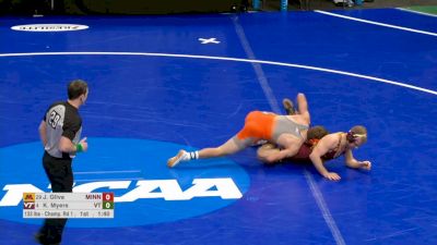 133 lb R32, Jake Gliva, Minnesota vs Korbin Myers, Virginia Tech