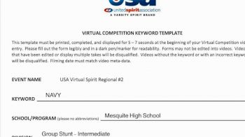 Mesquite High School [HS Group Stunt Intermediate] 2024 USA Virtual Spirit Regional II