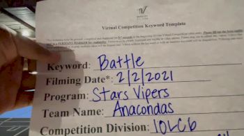Stars Vipers Anacondas - Stars Vipers San Antonio - Anacondas [L6 International Open Coed - Large] 2021 MG Extravaganza Virtual Nationals