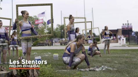 Open Class All Access: Les Stentors Color Guard Warm-Up at DCI Open Class Prelims